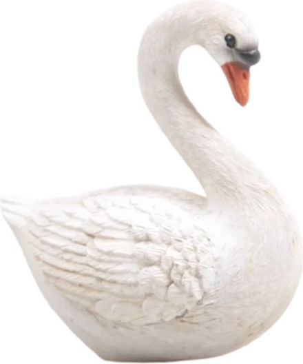 Decorative Swan Polyresin 8x8x4cm 1pcs