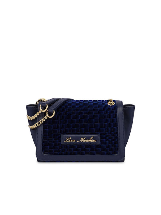 Moschino Damen Tasche Schulter Blau