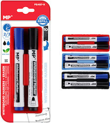 UmiDigi Whiteboard Markers Black & Blue 2pcs