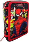 Spiderman Fabric Prefilled Pencil Case with 2 Compartments