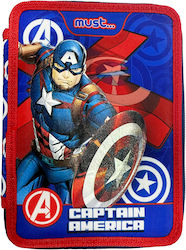 Avengers Κασετίνα Γεμάτη Βαρελάκι Μπλε