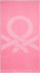 Benetton Beach Towel Cotton Pink 95x170cm.