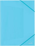 Typotrust Folder with Rubber Band and Ears for Paper A4 Blues Pastel