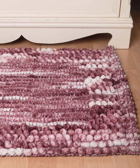 Silk Fashion Badematte Synthetisch,Polyester/Cotton/Leather Rechteckig Pink 55x90cm