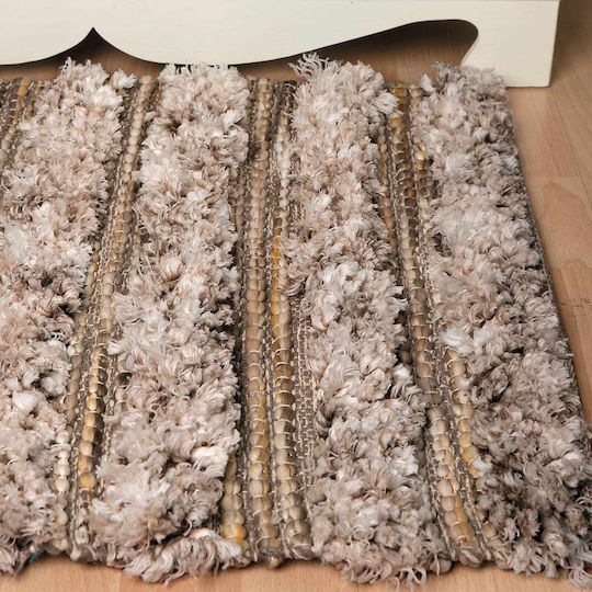 Silk Fashion Πατάκι Μπάνιου Μπεζ 70x140εκ.