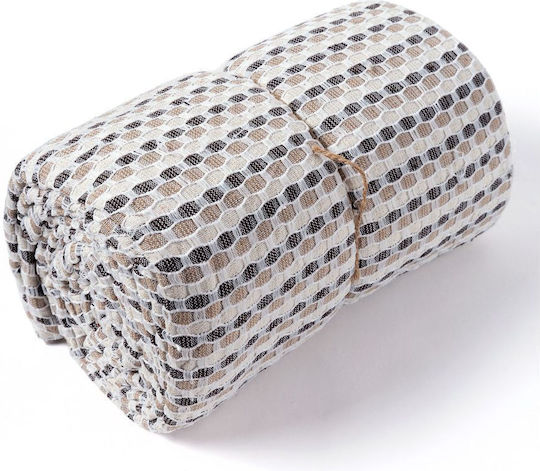Silk Fashion Ριχτάρι Πολυθρόνας Γούνινο 180x180εκ. Μπεζ
