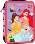 Princess Pencil Case Full with 2 Compartments