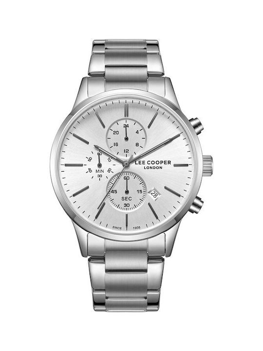 Lee Cooper Watch Chronograph Battery with Silve...