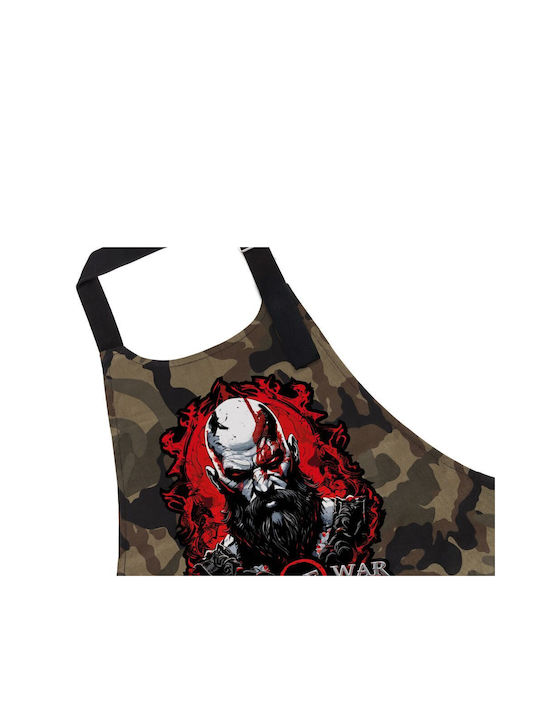 Koupakoupa God Of War Küchenschürze Braun 31.5x20cm KP_25439_apron-army 1Stück