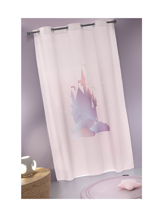 Saint Clair Perdea pentru Copii Opacă cu Capsatoare Roz 160x240buc