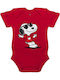 Koupakoupa Snoopy Heart Short-Sleeved Red