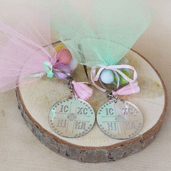 Christening Favor with Keychain