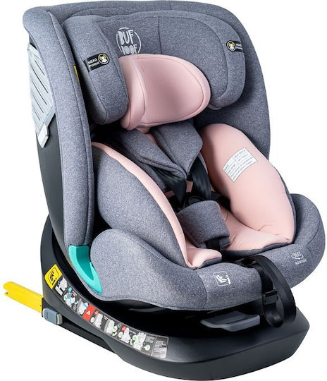 Buf Boof Saphir Deluxe Детско Столче за Кола i-Размер с Isofix Розов 0-36 кг