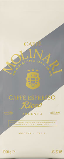Cafea Espresso Molinari Ricco Argento 1000g Boabe