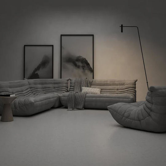 Πουφ Sessel Togo Gray 70x103x70cm