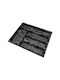 Life Besteckeinsatz für Schubladen Kunststoff 35,8x28,8x3cm Schwarz