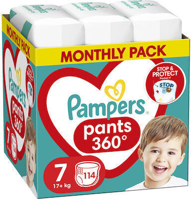 Pampers Pantaloni de scutec Premium Care Nr. 7 pentru 17+ kgkg 114buc