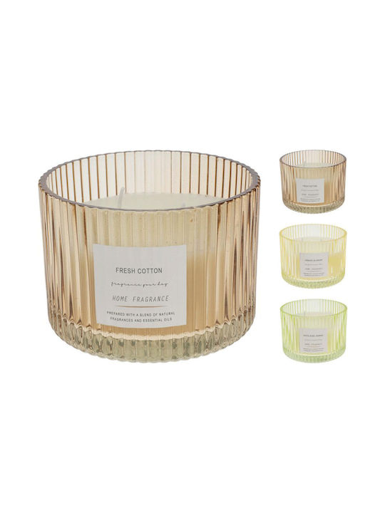 Scented Candle Mellow Jar with Scent Orange Yellow 1pcs (Various Designs)