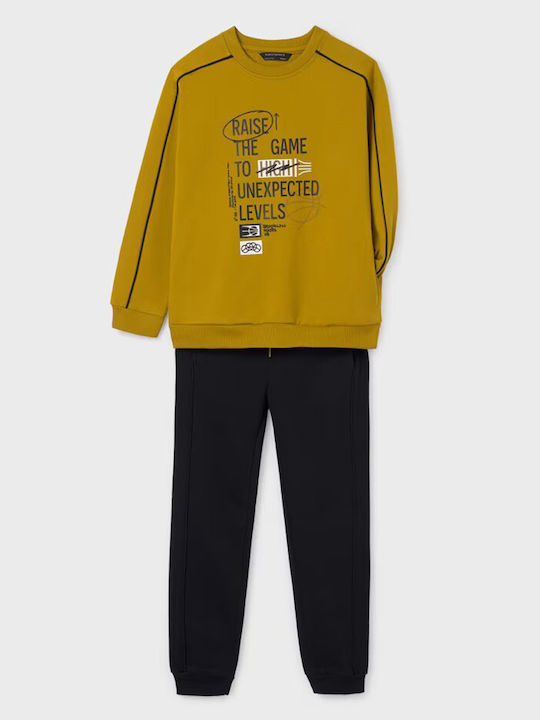 Set pentru copii cu pantaloni Iarnă 2buc MUSTARD/BLACK Raise The Game