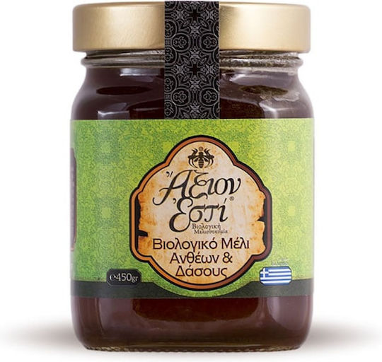 Άξιον Εστί Βιολογικό Μέλι Ανθέων & Δάσους 450gr