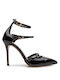 Labrini Patent Leather Black Heels