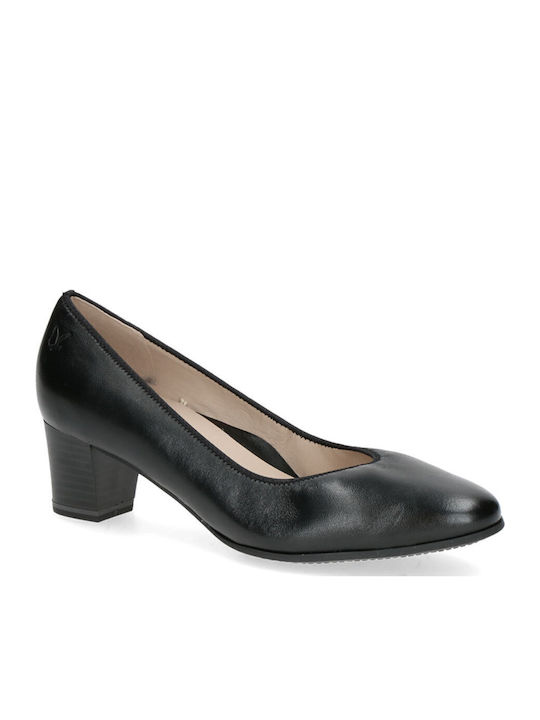 Anatomic Leather Black Low Heels