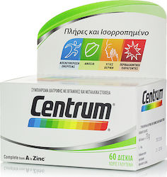 Centrum Complete A-Zinc Vitamin for Energy & Skin 60 tabs