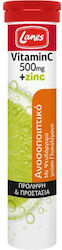 Lanes Vitamin C + Zinc 500mg Lemon 20 Effervesc...