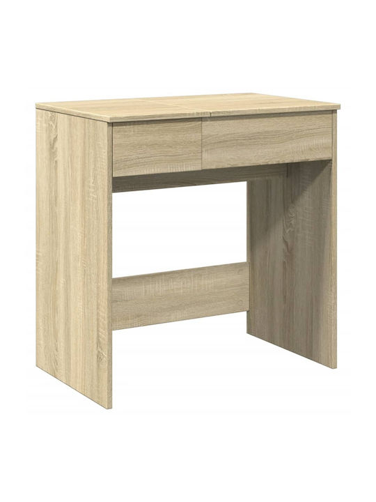 Schminktisch Hölzern Sonoma Oak mit Spiegel 73x46.5x120cm