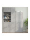 Wand Kremasto Noutlapi Salonio Apo Moiresanida Gray 40x42.5x40cm