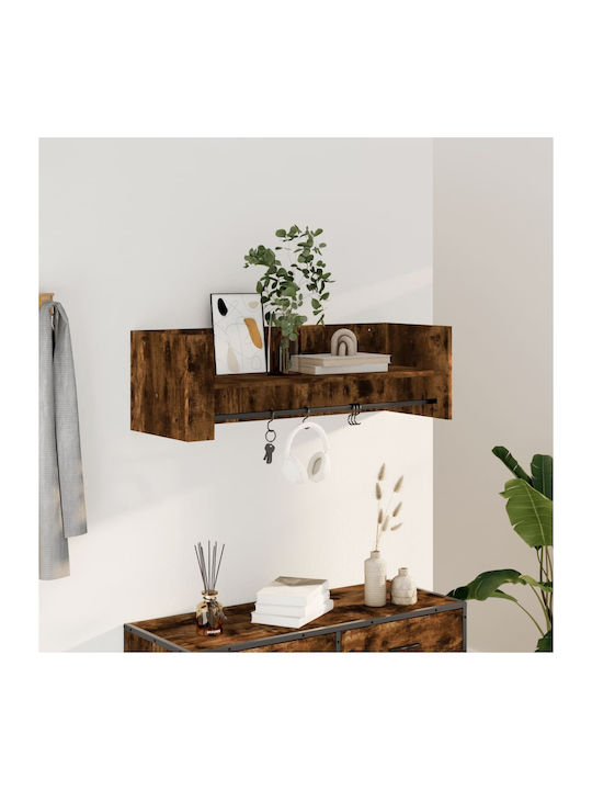 Wall Shelf Smoked Oak 100x35x30.5cm