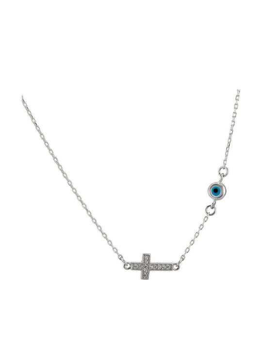 Goldsmith Damen Kreuz aus Silber mit Kette