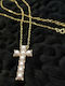 Goldschmied Perlenkreuz Gold