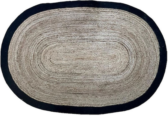 InTheBox Teppich Rechteckig Sommer aus Jute Black