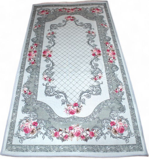 To megalo pazari Anti-slip Rug Rectangular Grey
