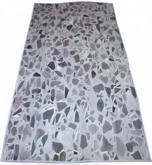 To megalo pazari Anti-slip Rug Rectangular Grey