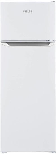 Muhler Ψυγείο Δίπορτο 240lt Υ165.5xΠ55xΒ58εκ. Λευκό SUF166WE