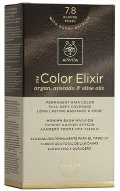 Apivita My Color Elixir Βαφή Μαλλιών Χωρίς Αμμωνία 7.8 Ξανθό Περλέ 50ml