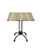 City Outdoor Dinner Free Standing Aluminum Table Other Werzalit Forest 70x70xcm