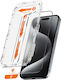 Crong Tempered Glass 2pcs Black (iPhone 15 Pro Max)