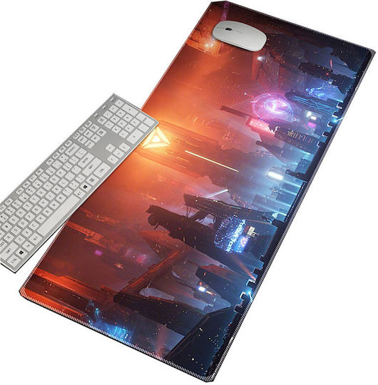 Ebest 900*400*4mm Non-Slip Mouse Pad Eb-00019 Orange Blue