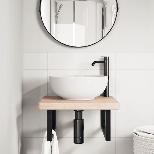 vidaXL Countertop without Sink L50xW50xH4cm Coffee