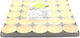 Tealights with Vanilla Scent in Beige Colour up to 4 Hours Duration 25 Pieces