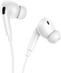 Hoco M111 Max In-ear Handsfree Headphones with Connector Lightning White