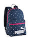 PUMA Phase School Bag Backpack Junior High-High School Blue with Water Bottle Holder 22Liters