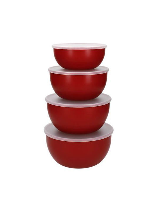 Kitchenaid Σετ Δοχεία Φαγητού Πλαστικά Κόκκινα 4τμχ