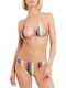 Set Bikini Τριγωνάκι Ριγέ Purple