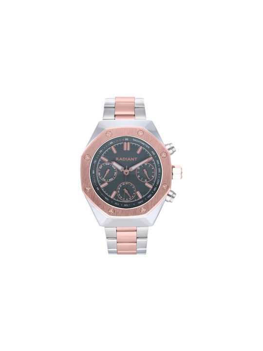 Radiant Watch Battery with Pink Gold Metal Bracelet