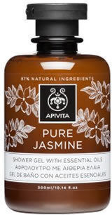 Apivita Pure Jasmine Bubble Bath Gel with Aloe Vera and Jasmine Scent 300ml