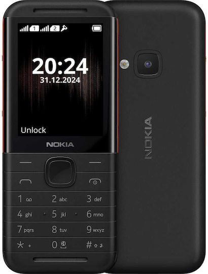 Nokia 5310 (2024) Dual SIM Mobile with Buttons (English Menu) Black/Red